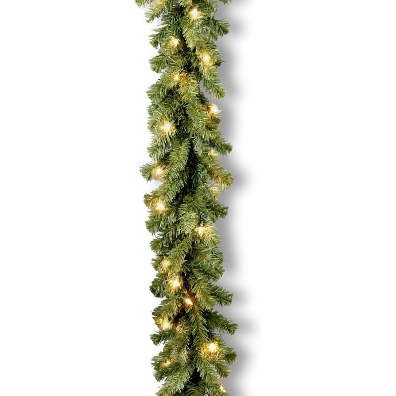 National Tree Company Pre Lit Artificial Christmas Garland Green