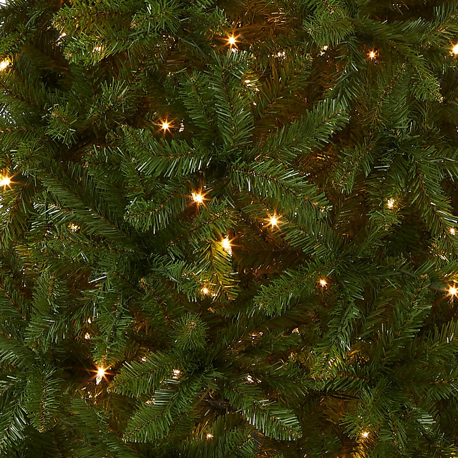 National Tree Company Artificial Pre-Lit Slim Christmas Tree, Green ...