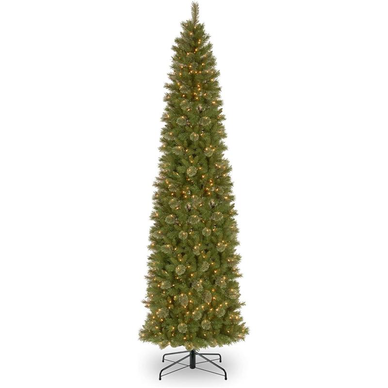 National Tree Company Pine 12 Foot Prelit Slim Artificial