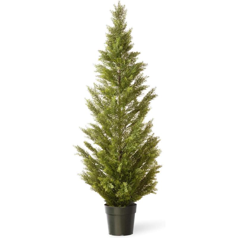 National Tree Company Artificial 60 Inch Arborvitae Fake Tree Plant ...